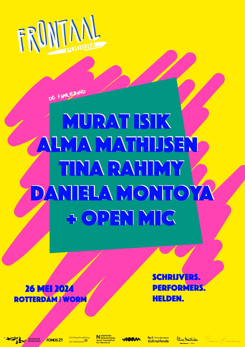 Deze editie duiken we diep in onze roots. De roots van Frontaal? Die zitten natuurlijk stampvol proza, poëzie en podiumbeesten! Kom je ook zondag 26 mei?