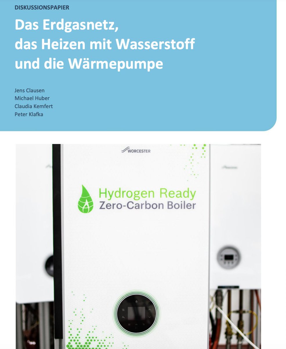 janrosenow's tweet photo. JUST PUBLISHED: Study number 58 on hydrogen for heating.

💶 heating with hydrogen more expensive than heat pumps

⛔️ required quantities of hydrogen not available

❓ risk of delay of roll-out of tried and tested tech

@Borderstep_org @DIW_Berlin https://t.co/YQlhKWPK2v https://t.co/4knDqVVPSm