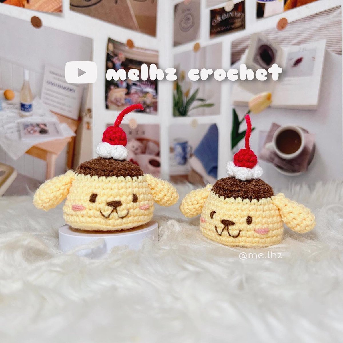 me_lhz's tweet photo. Pompompurin Pudding 🍮
Full tutorial on my Youtube: melhz crochet

#crochet #crochettutorial #crochetfreepattern #rajut #tutorialrajut #handmade #handmadecrochet #fyp #crochetpudding #plushie #crochetplushie #pompompurin #plush #pompompurinplush #crochetpompompurin https://t.co/XOAC10tbzc