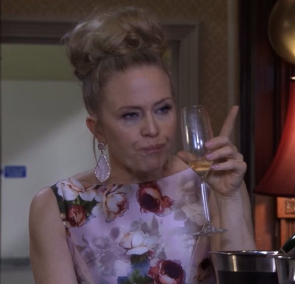 When the wedding is off but your sausages on a stick and Prosecco are hitting the spot 💁‍♀️ #EastEnders