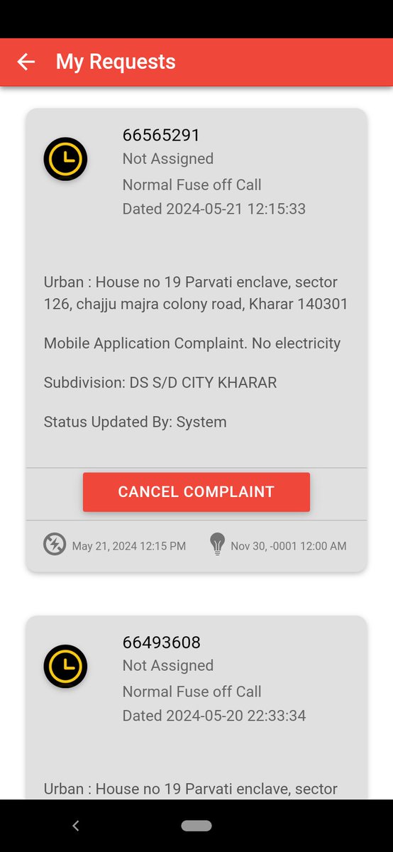 pankajmanhas's tweet photo. @AamAadmiParty ,@AnmolGaganMann ,@AAPPunjab @AAPHarbhajan ... Sir situation in kharar electricity whole night there was no electricity and today morning same situation ...till.time of post ....very pathetic. Situation kindly take necessary steps https://t.co/g0CCedKsrc