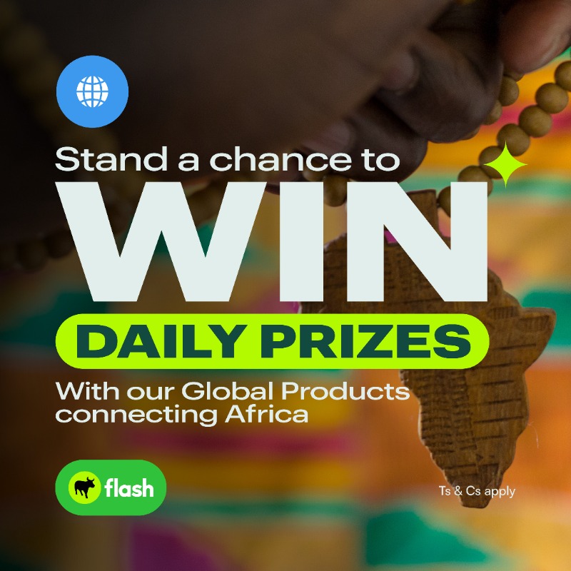 🌟Connect with us and let's celebrate the upcoming Africa Day together! Keep an eye on our social media pages and stand a chance to WIN awesome prizes every day from 22 May to 25 May! 🎉 We're taking the vibes global with our range of Flash products! 💚 #FlashAfricaDay