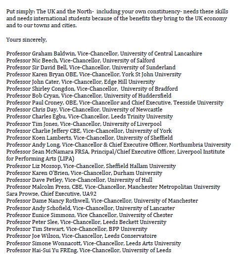 YorkshireUnis's tweet photo. The 12 VCs and principals of the @YorkshireUnis Board have added their signatures to an open letter urging the PM @RishiSunak @10DowningStreet to accept the findings of the #MigrationAdvisoryCommittee and retain the #GraduateRoute Visa.
✍️Read letter:
https://t.co/vkx2Y58waY https://t.co/3qwZWnYsk2