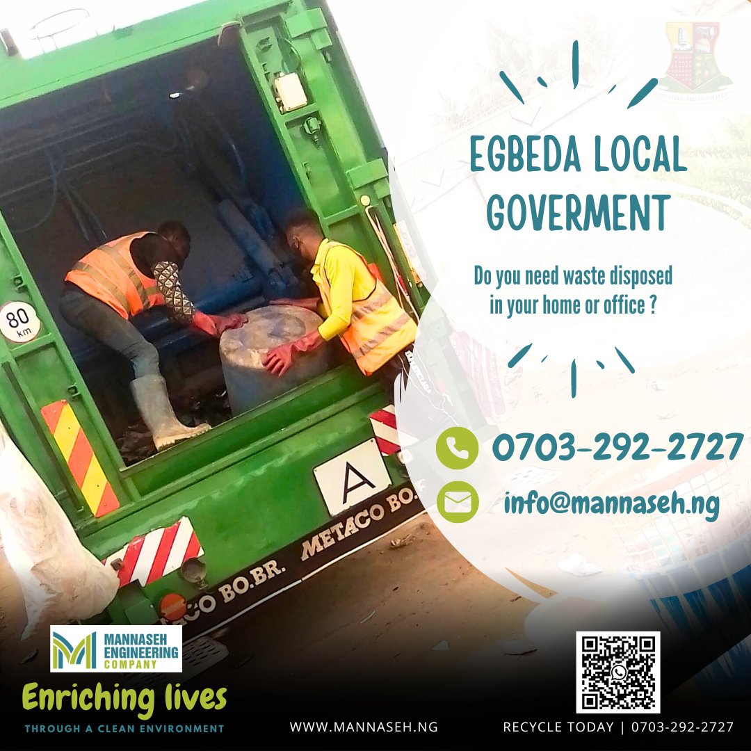 Gbenjo_Abimbola's tweet photo. Do you need your waste disposed in your home or office in Egbeda Local Government, Oyo ?
Reach out to Mannaseh Engineering, the @oyostategovt waste management consultant in Egbeda Local Government.
@Mannaseh_ng #Sparklingcleanoyo #cleanoyo #egbedawaste #cleanEgbeda https://t.co/jhrKgs1yNM