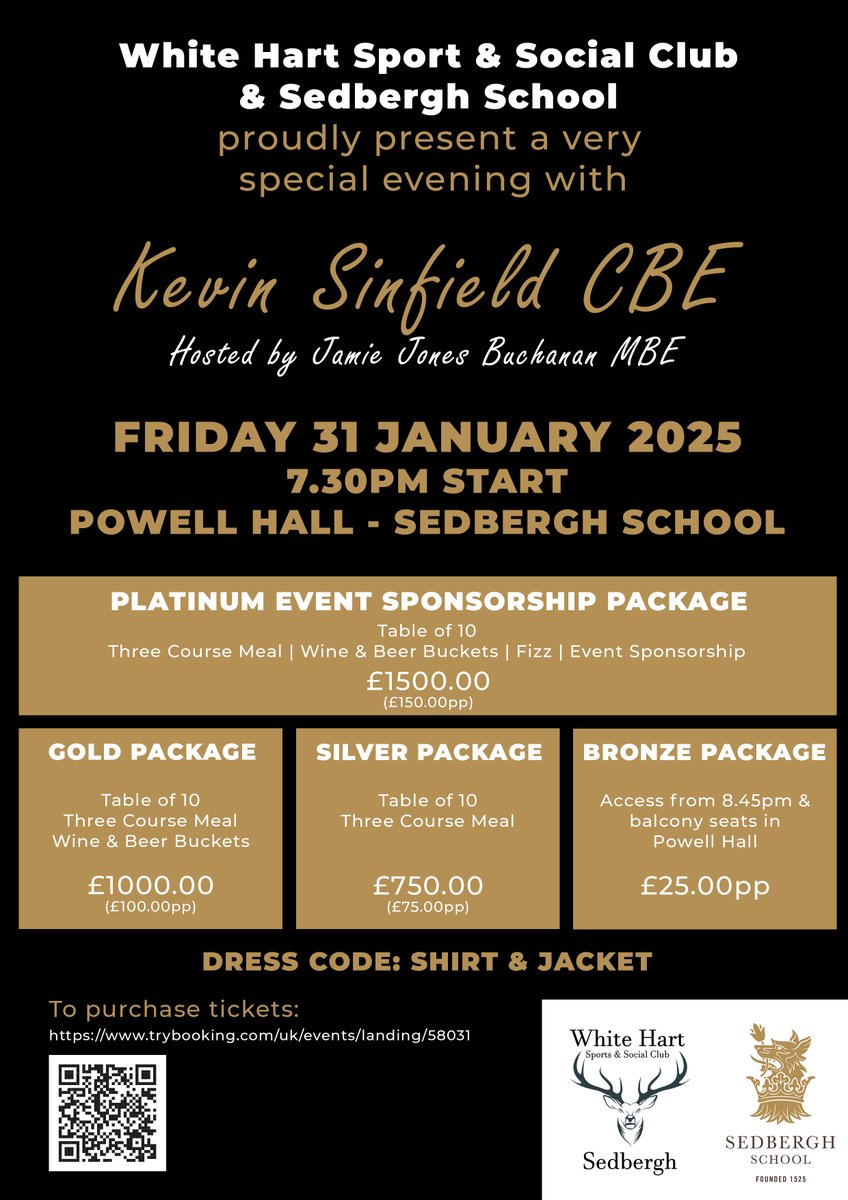 🤎 In partnership with White Hart Sport & Social Club, we're excited to welcome Kevin Sinfield CBE to Sedbergh

🤎 This special MNDA fundraiser will be hosted by Jamie Jones Buchanan MBE

Click below to purchase tickets 👇
trybooking.com/uk/events/land…
