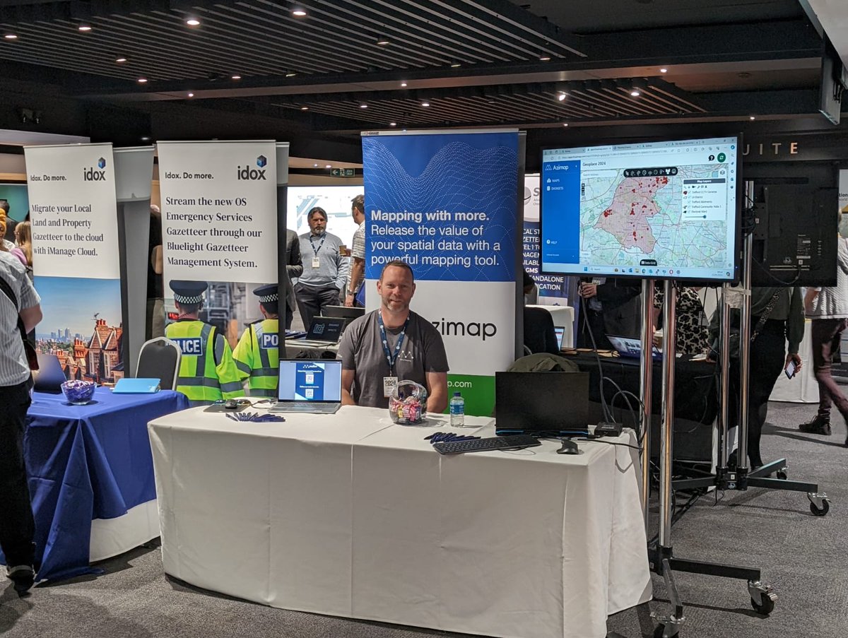 MallonTech's tweet image. We're up and running for this year's @GeoPlaceLLP Conference!
Pop by 𝐒𝐭𝐚𝐧𝐝 𝟏𝟔 to learn how we can help your Local Authority's digital transformation process.
#Azimap #GeoPlace #GeoPlace2024 #DigitalTransformation