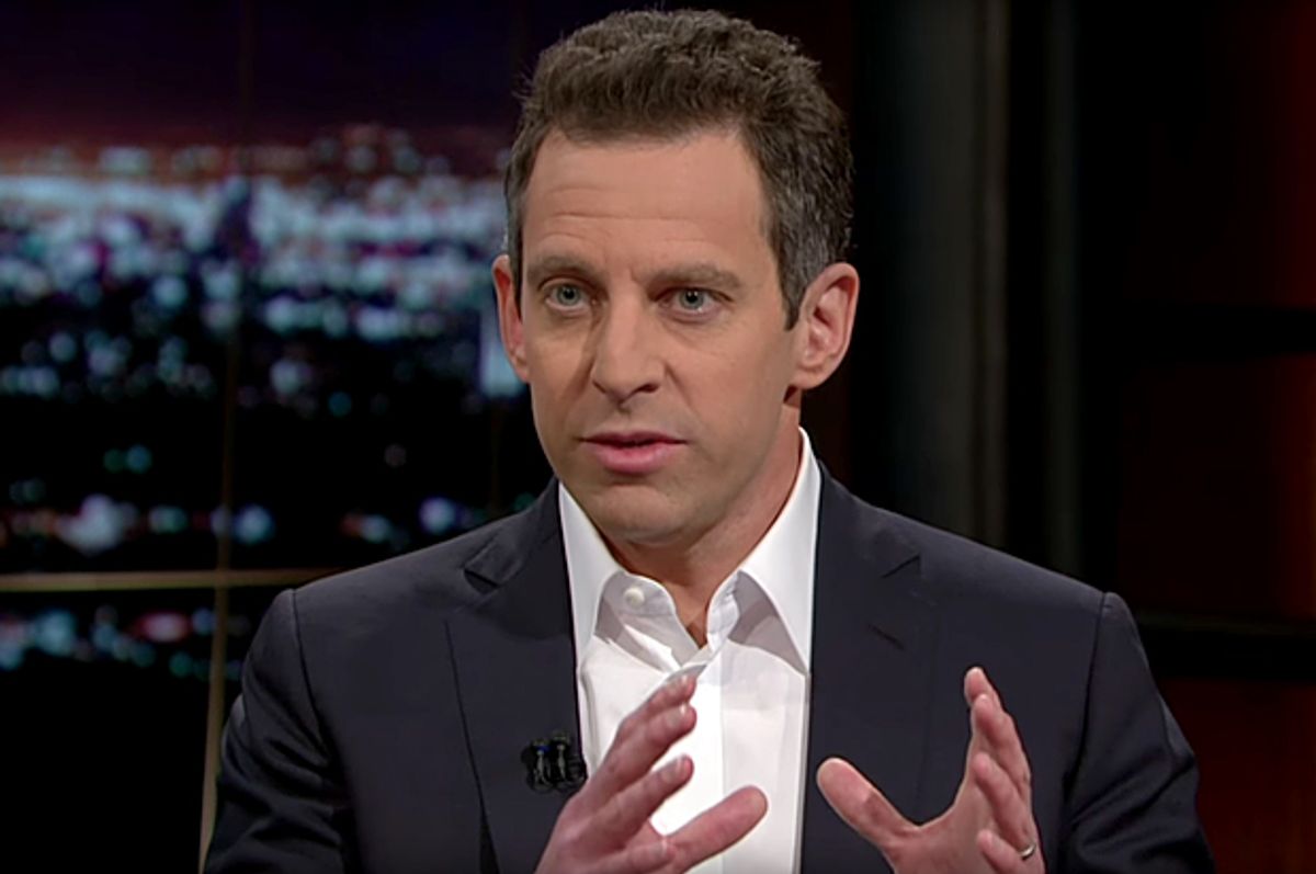 Sam Harris: 'Of course, the boundary between Anti-Semitism and generic moral stupidity is a little hard to discern—and I’m not sure that it is always important to find it. I’m not sure it matters why a person can’t distinguish between collateral damage in a necessary war and