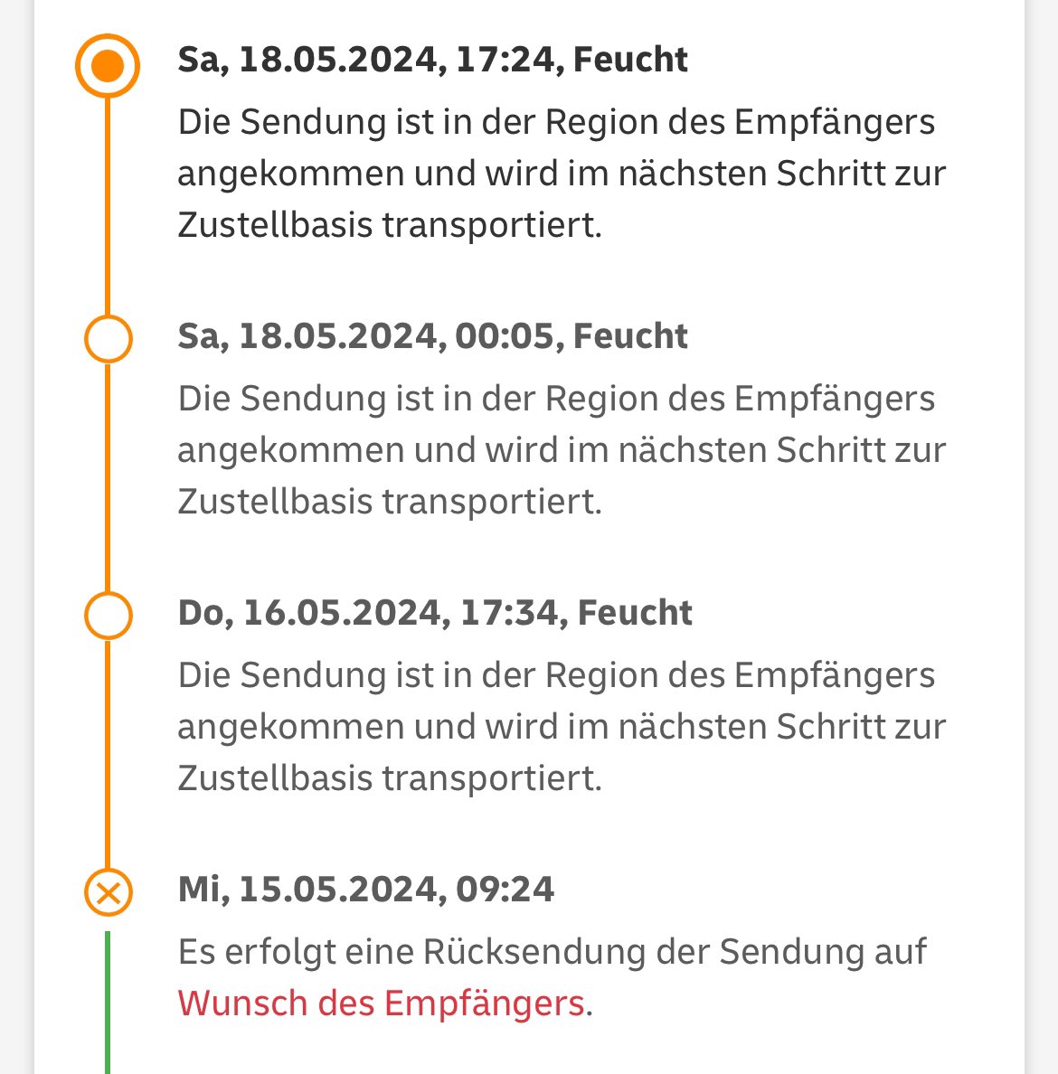 Im Ernst DHL Rücksendungen sind wild. Ist ja gleich leichter es anzunehmen und zurück zu schicken 💀