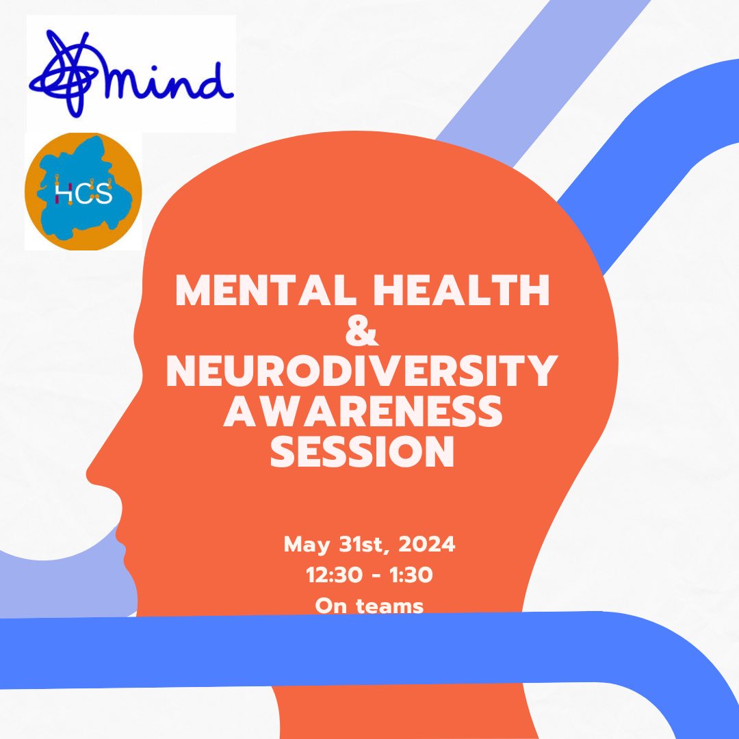 We are hosting a mental health and neurodiversity awareness event on Friday 31st May ran by Mind. 
 The event is limited to 25 people so make sure to sign up with the link below.  

forms.office.com/Pages/Response…