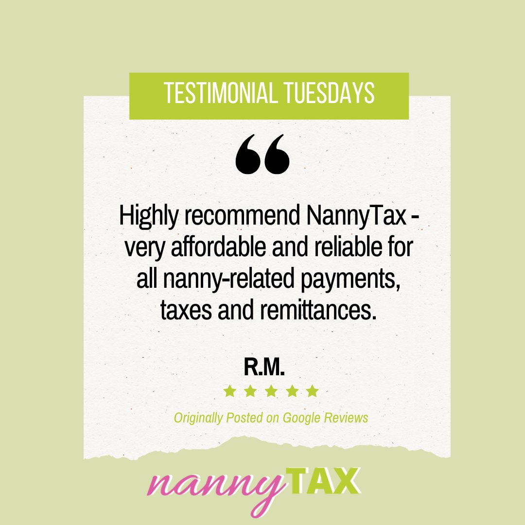 We help take away the stress related to payroll for your nanny or caregiver and save you time. Contact us today. rfr.bz/tlfxmwe #domesticpayroll #payroll #payrollservices #testimonials #taxes #nannypayroll #caregiverpayroll