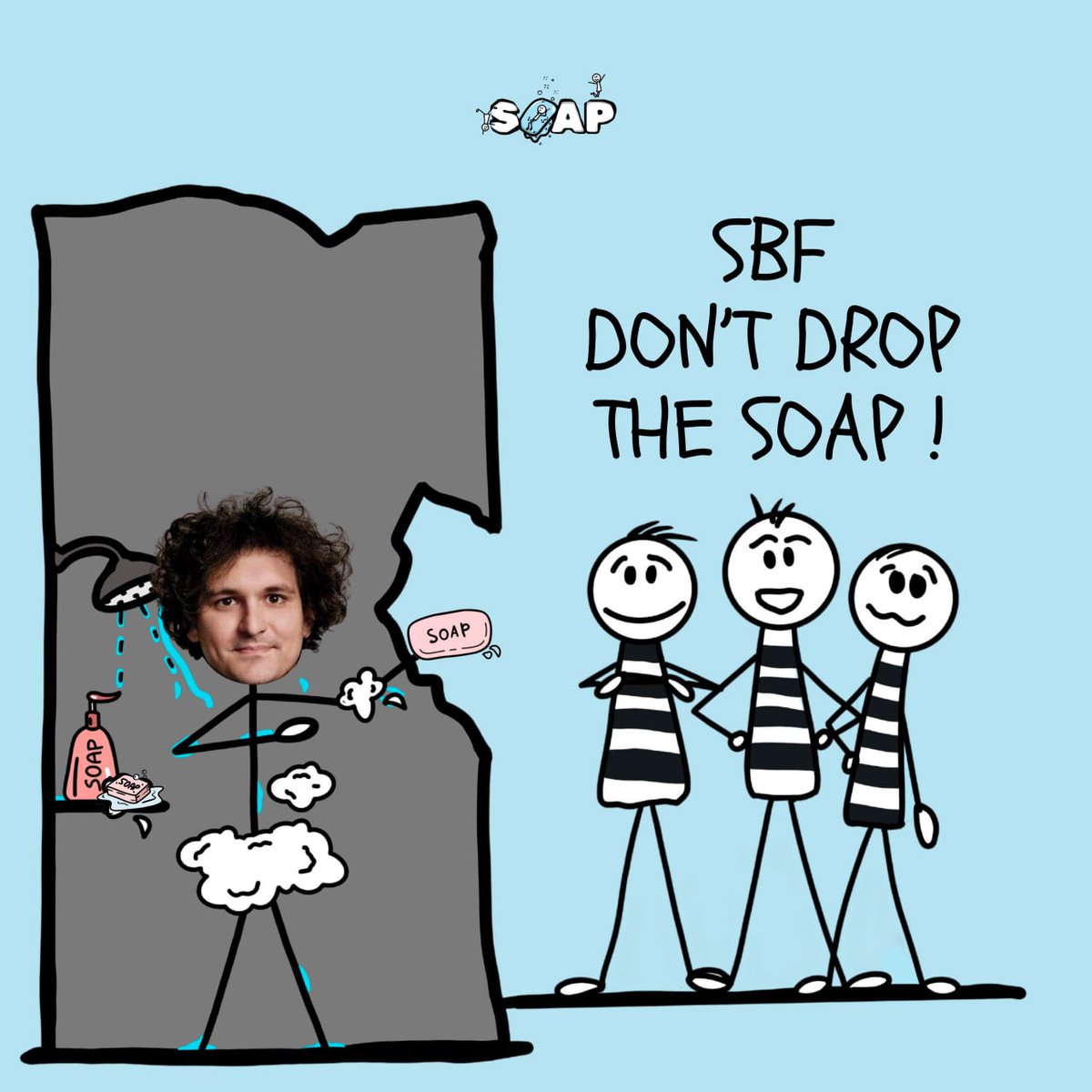 Soap_On_Sol's tweet photo. SBF has been successfully apprehended. 👨‍✈️   

He better hold the $SOAP tight 🧽🫧

Don't drop the soap

https://t.co/K7zD0Nghid

We will be lived soon on https://t.co/xe5gTqNZ4N https://t.co/rWXZGmYhUE