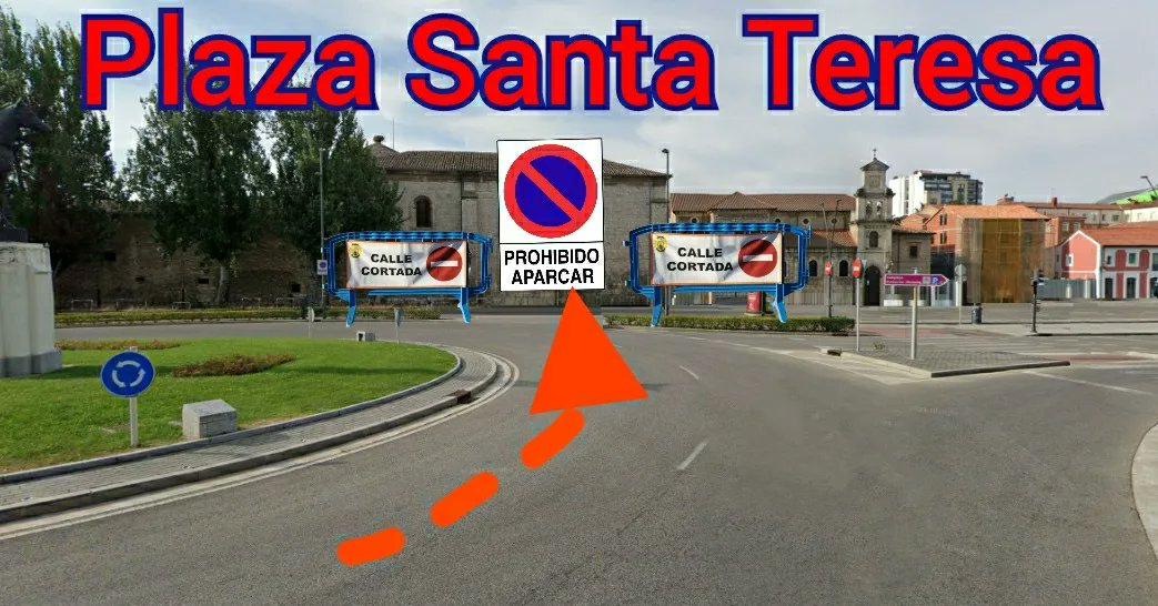 PoliciadeBurgos's tweet photo. ℹ Debido a los actos de la Noche Blanca, se prohibirá estacionar en los siguientes lugares:

🚫 Pz. Santa Teresa: Miércoles 22 de 20:00 hasta las 04:00 del Domingo 26

🚫 C/Toledo y c/Condestable: Sábado 25 de 00:00 hasta las 04:00 horas del Domingo 26

¡Disculpen las molestias! https://t.co/6dgMM81NUe