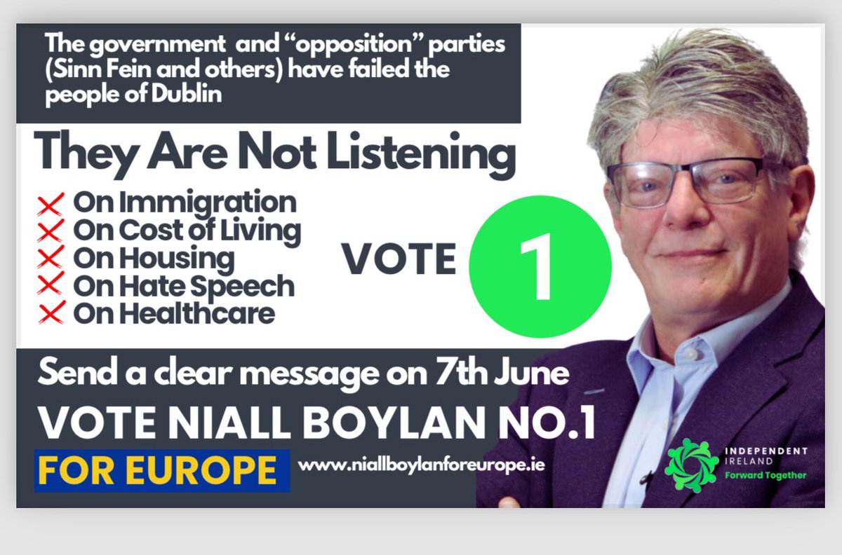 Last nights EU debate on debate on RTE was a circus with 8 people talking but saying nothing. Nobody came out of it well. We lack common sense speaking in Irish Politics. I’ve been listening and talking for 30 years and want to be your voice in Europe. #VoteNiallBoylanNo1