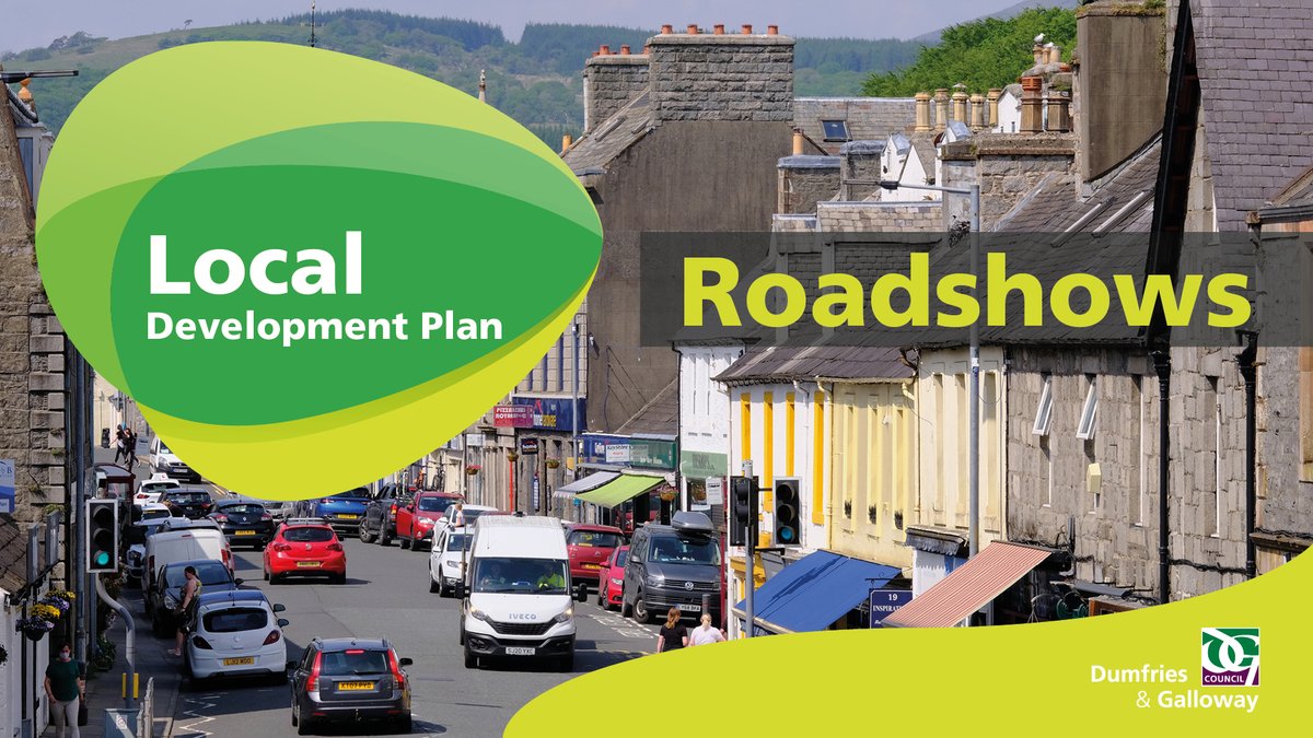 Work on preparing the next Local Development Plan (LDP3) for Dumfries and Galloway has started.

Give us your feedback at one of our roadshows – today, in various locations across the Stewartry.  Look out for the council car and trailer. Full details: orlo.uk/FzAJN
