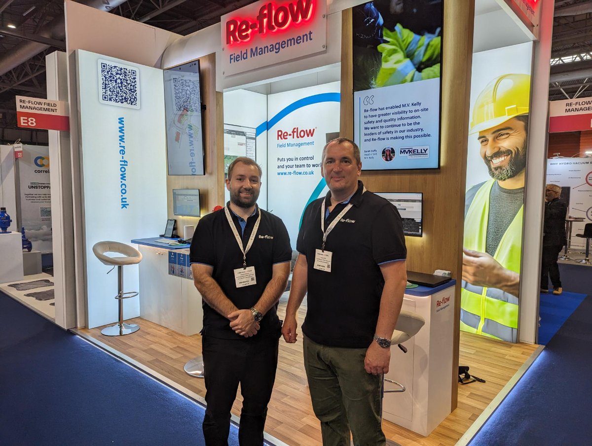 Re-flow Field Management (@reflow247) on Twitter photo Adam and Graham are ready 💪
We're on stand E8 of <a href="/UtilityWeekLive/">Utility Week Live</a>, ready to show you how Re-flow can remove the stress from managing your field teams, so you can focus on the things that matter. Make sure you stop by.
#UWL #Utilities #renewableenergy Adam and Graham are ready 💪
We're on stand E8 of <a href="/UtilityWeekLive/">Utility Week Live</a>, ready to show you how Re-flow can remove the stress from managing your field teams, so you can focus on the things that matter. Make sure you stop by.
#UWL #Utilities #renewableenergy