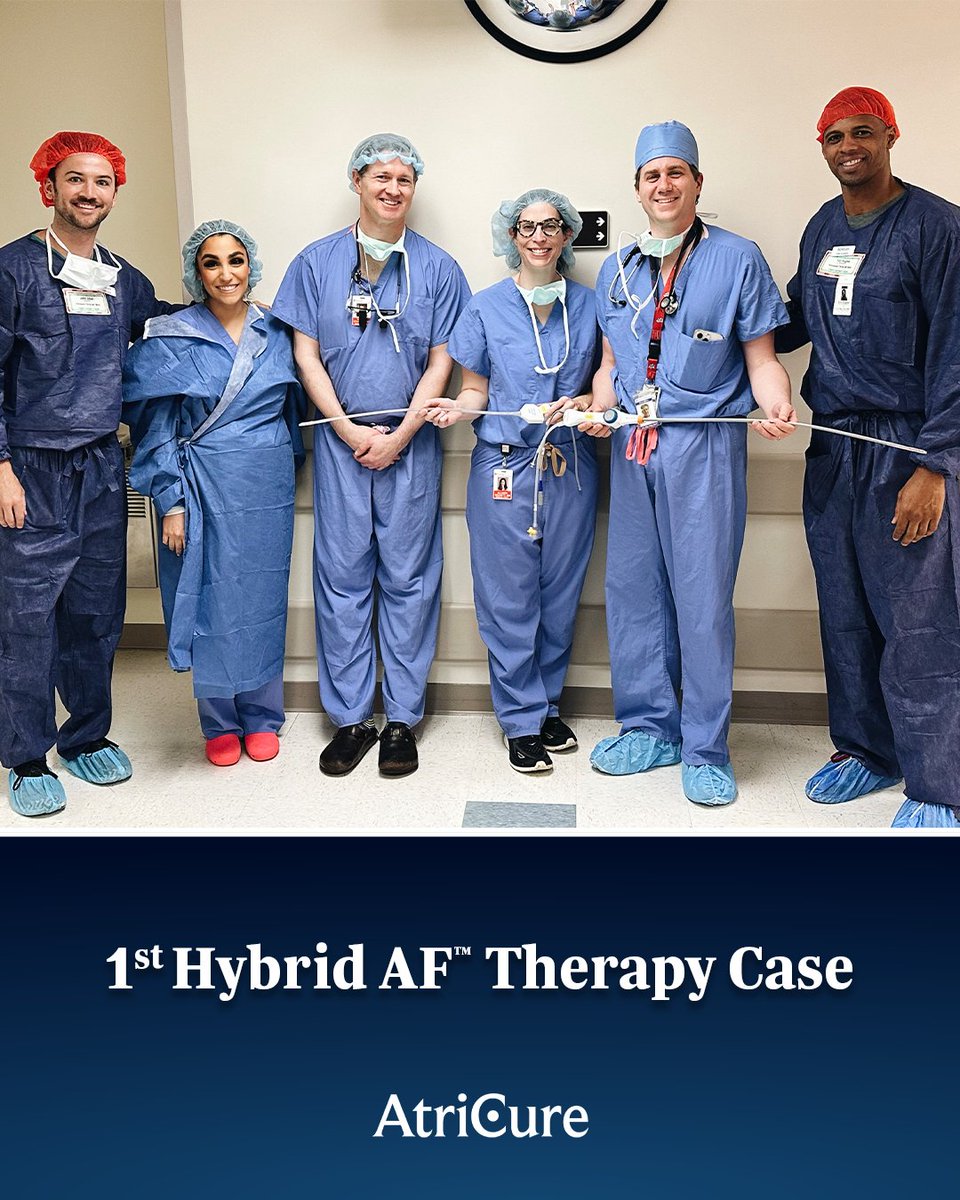 Congratulations to Advocate Christ Hospital on their first Hybrid Convergent procedure with EPi-Sense ST™! Thanks to Drs. Phillips & Beckett for spearheading this program, offering care for LSPAF patients. Discover more about the heart team approach: okt.to/3SuGJz