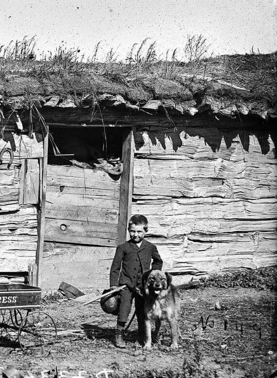 A young boy and his dog from 1889. 💞 ' I hope that young man and his dog had a great life. Beautiful picture. '