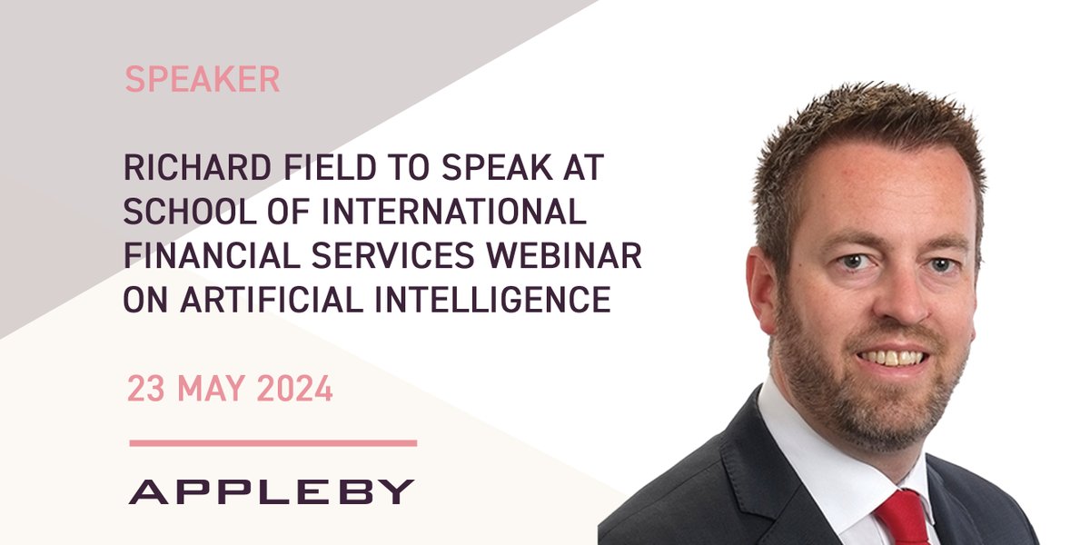 Appleby Guernsey Partner Richard Field is speaking at @sifs_global webinar on “Artificial Intelligence: can it really transform international wealth structuring?” For info and to register visit:
bit.ly/3UOe5lt
#guernsey #ai #wealthplanning #cybersecurity #dataprotection