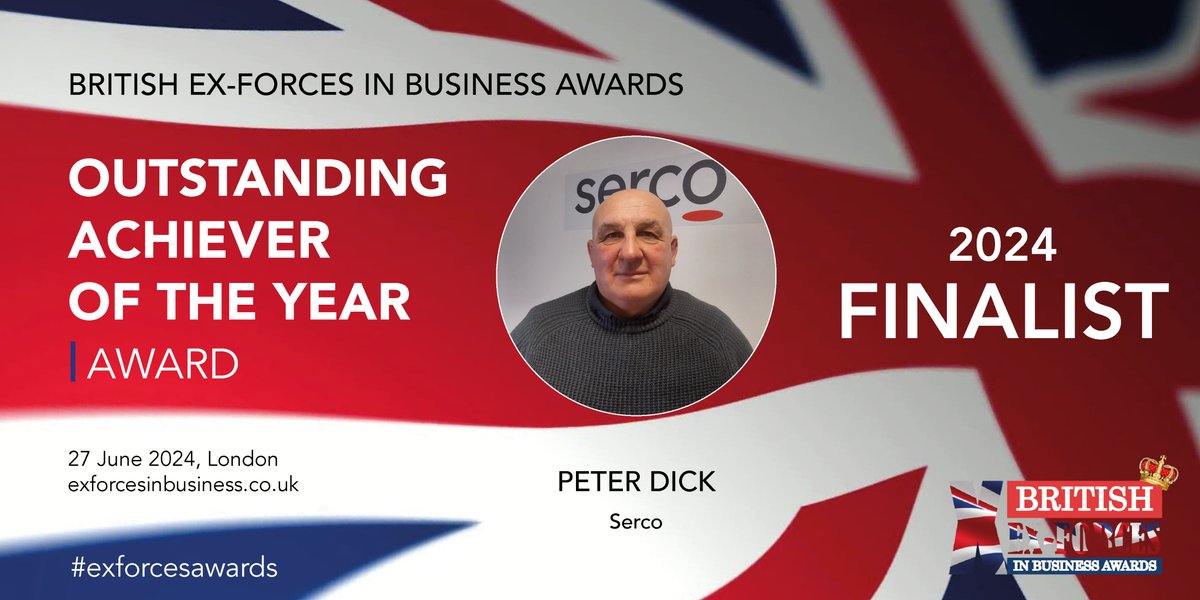 Peter, from our Environmental Services team, has been selected as a finalist for the @exforcesawards! Good luck, Peter!