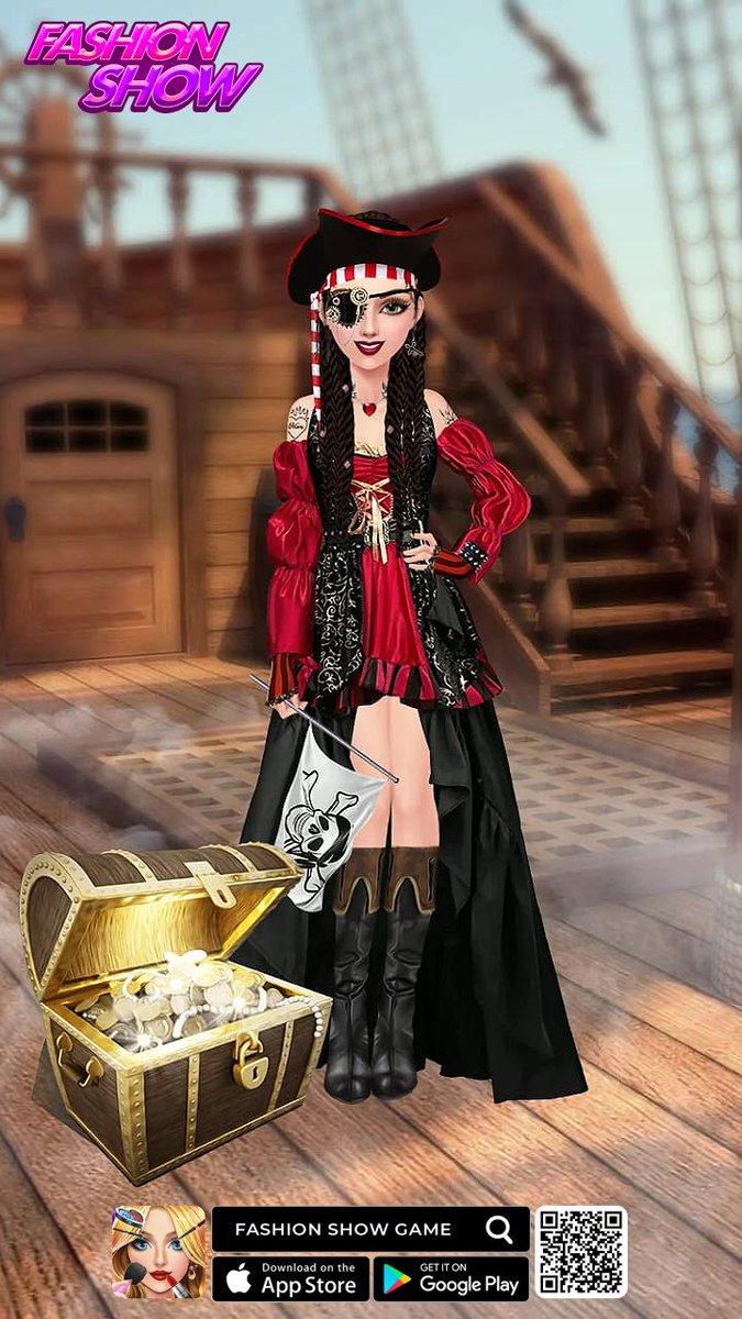 PionStudioGames's tweet photo. [FASHION SHOW GAME]
Play now: https://t.co/Rc7HFzelBE  
Set sail on a thrilling adventure with our pirate-themed costumes and accessories!   
Website: https://t.co/JM1CZWL4fE 

#fashiongame #dressupgame #makeupgame #stylistgame #pirate https://t.co/2whFi49WSG