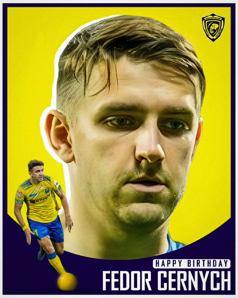 Wishing a Very Happy Birthday to our Lithuanian Star⭐️💛 . #Yennumoppamkbarmy #Keralablastersarmy #Keralablasters #HappyBirthday #ISL