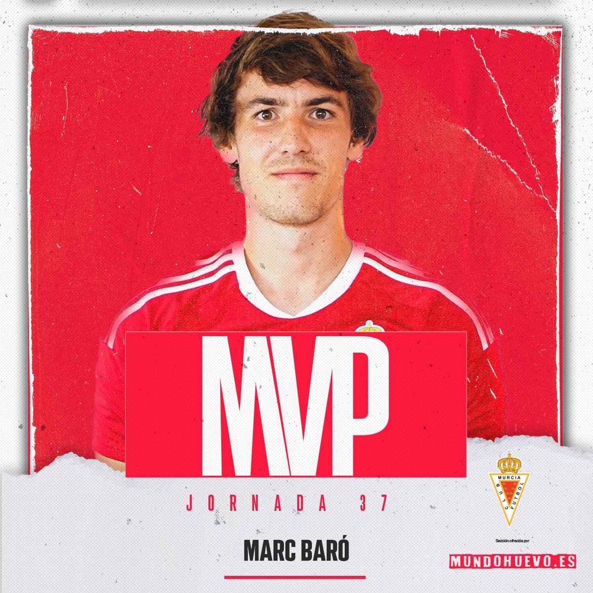 realmurciacfsad's tweet photo. J37 | ⭐️ El 𝗠𝗩𝗣 @Mundohuevo_es 🥚 del #RealMurciaMerida es @Marc_Baro99
🙌 ¡𝘌𝘯𝘩𝘰𝘳𝘢𝘣𝘶𝘦𝘯𝘢! https://t.co/jQOJBAzYmH