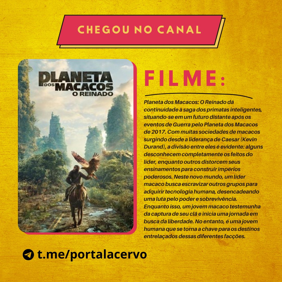 DannDrive's tweet photo. Planeta dos Macacos: O Reinado Já está disponível em nosso Canal 

Link: https://t.co/0c9n5pIxCb

Sigam a nossa pagina para mais filmes e Séries

Tag: Séries no Drive, Filmes no Drive, Lançamento, Netflix, Hbomax, Disney+
#Mikael #Mclaren #Kroos https://t.co/EH54Ppm77B