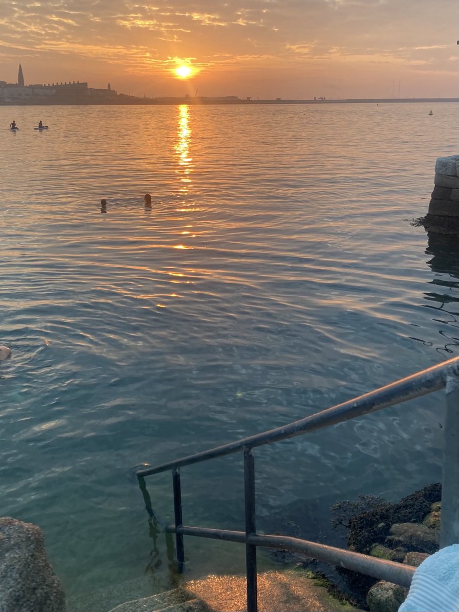 A change of scene for yesterday’s evening swim! Beautiful, Sandycove, Dublin. It was delightful.