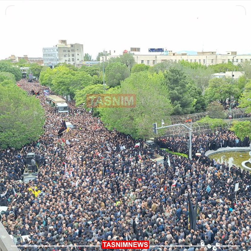 'No one will miss Raisi' - Western media and pro-West regime change monarchists. Actual Iranians at Raisi's funeral: