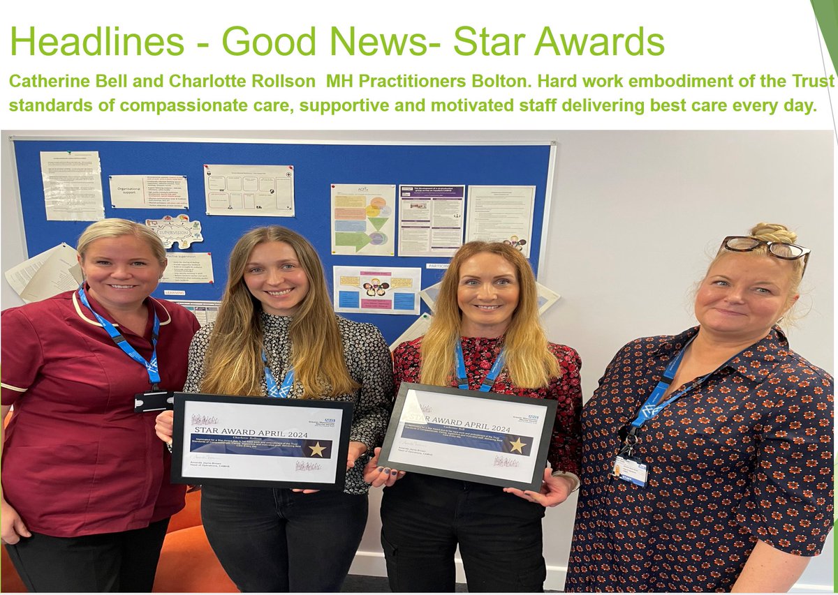 Catherineb07's tweet image. After a busy year working together to build strong school and service relationships and positive engagement, it was lovely to receive this award as a recognition of our efforts. Thank you @GMMH_NHS and to our manager at #BoltonMHST for making us feel valued. 
#EMHPCat #TeamCAMHS