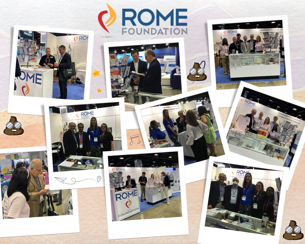 Today is our last day at @DDWMeeting. If you haven’t already, come by to say hello and learn about many of the exciting offerings from the Rome Foundation.