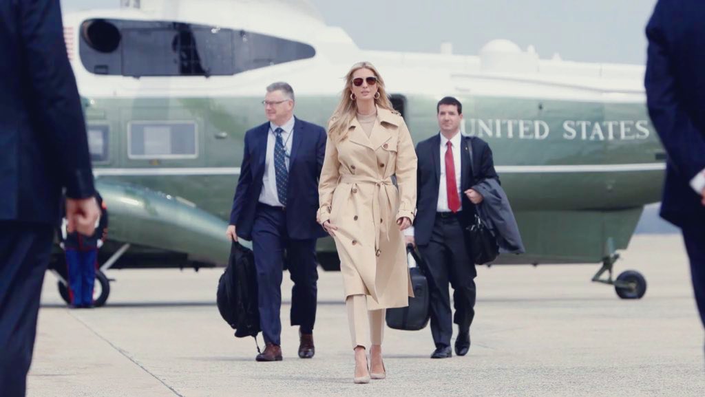 Ivanka Trump wasn’t a private citizen while Donald Trump held office. She was a Senior White House advisor who received trademarks from China for voting machines, caskets & body bags. Ivanka’s charity received $100Million from Saudi Arabia. Who else demands an investigation? 🤚