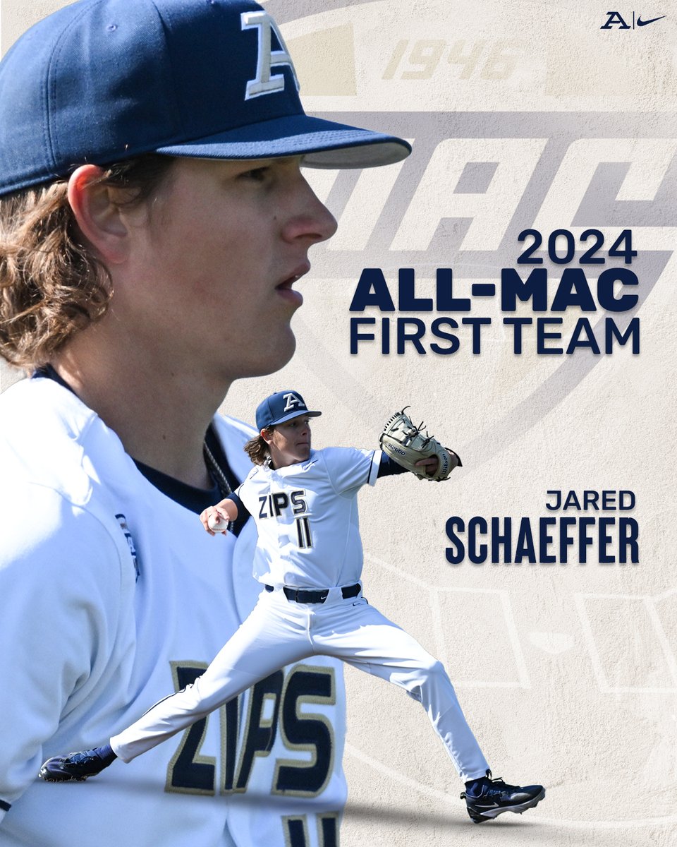 Congrats to Jared Schaeffer for being named to the All-MAC First Team‼️ He becomes the first All-MAC selection for Akron since 2015😤

🗞️ tinyurl.com/2anecf3b

#GoZips🦘