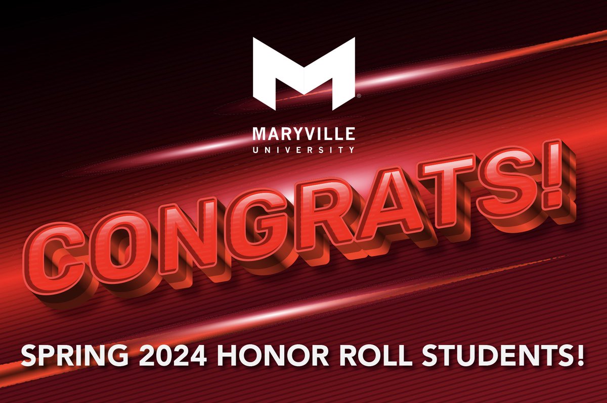 INTRODUCING... Maryville’s Spring 2024 Honor Roll! WTG, Saints! If you see a loved one on this list, tag them in the comments and tell them how proud you are! If you yourself made the Honor Roll, keep up the great work! #BigRedM #HonorRoll #GoSaints maryville.edu/honor-roll