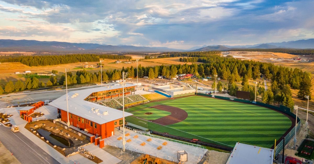 The Oakland B's play their first official game in franchise history tonight.

First pitch is at 6:05pm against the Glacier Range Riders at Glacier Bank Park in Flathead Valley, Montana.

What a cool park.