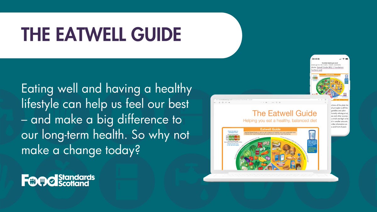 Are you looking to have a more well-balanced and healthier diet? The Eatwell Guide shows the different types of foods and drinks we should consume – and in what proportions. Download the Eatwell Guide on our website at: bit.ly/3UQkPPJ