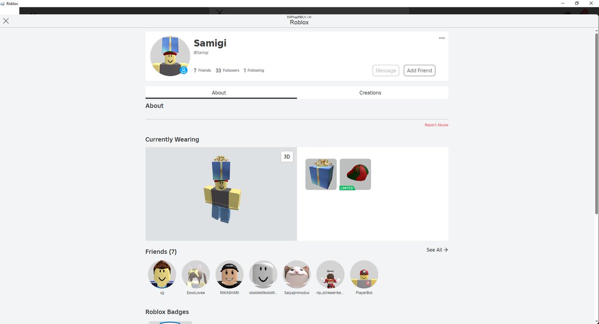 kartzmark's tweet photo. @KreekCraft oldest roblox player that is still active was found https://t.co/CQOHzrKtwm
