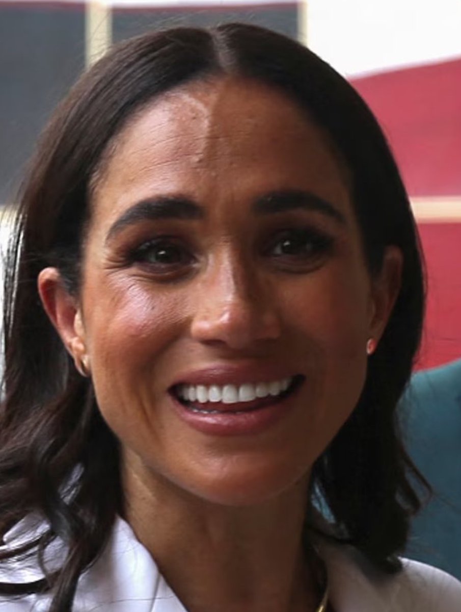 The 'X' on Meghan's forehead is natures way of warning innocent members of the public to stay away from hazardous materials! 😂

#PrincessofWales