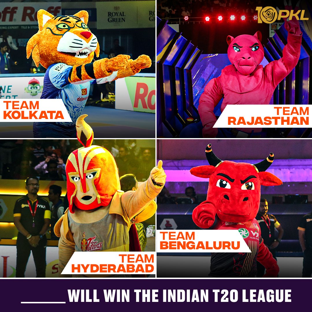 Let us know whom you're supporting in the comments ❓💬

#ProKabaddiLeague #ProKabaddi #PKL #IPL2024 #TATAIPL2024 #Cricket