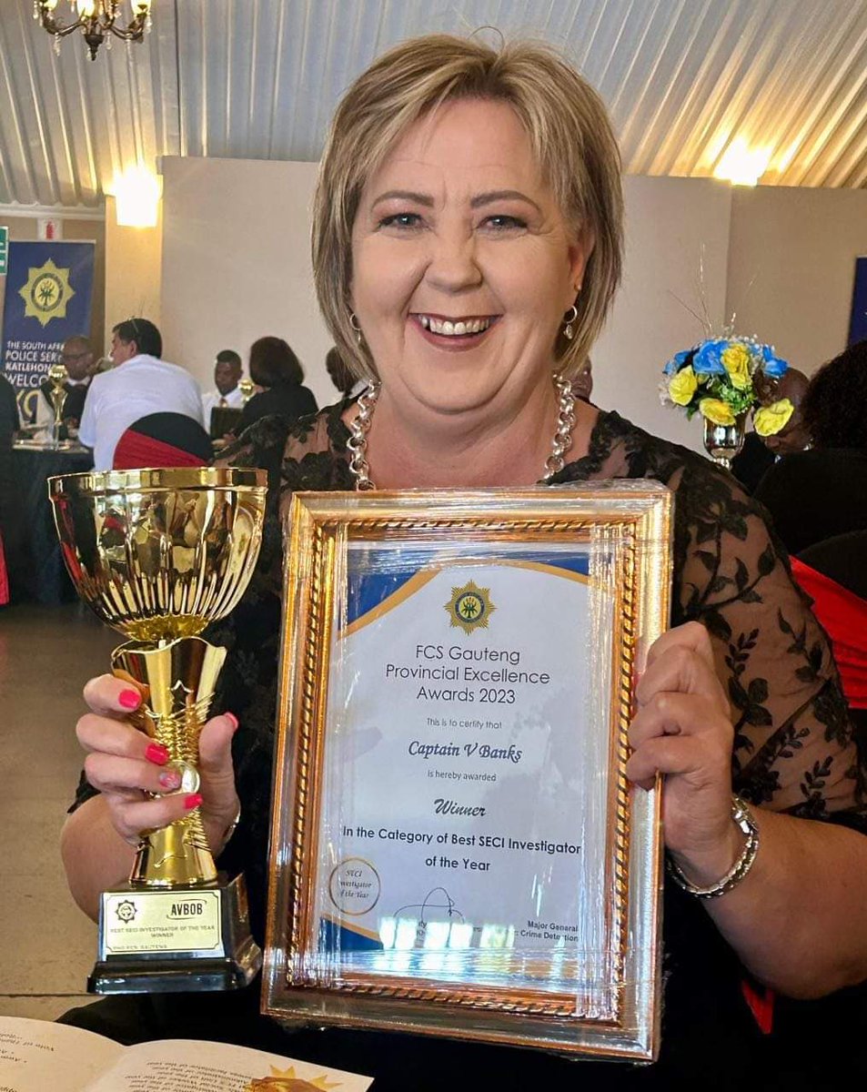 [SAPS OBSERVES CHILD PROTECTION WEEK] Captain Veronica Banks is attached to the Gauteng SAPS Family Violence, Child Protection and Sexual Investigations (FCS) unit . To date she has secured 67 life sentences and an additional 782 years for 22 rapists and Paedophile’s.