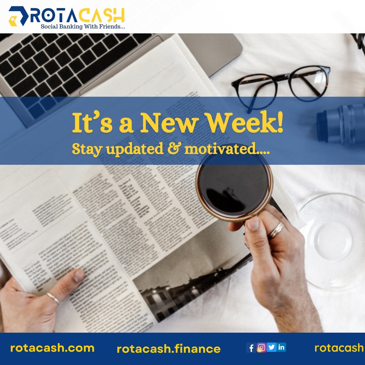 rotacash's tweet photo. Here's Another π°π°π°π° Week!
Stay Motivated to be in control of your activities for the weekπ΅π°π
We keep π―% #BUIDL πͺ
#Rotacash #fintech #Savings #NFTs #farmchainfinance @OfficialSiban @theabcafrica @ValucopOfficial @_CryptoBootcamp @CV_Labs https://t.co/RPRJe7GNa8