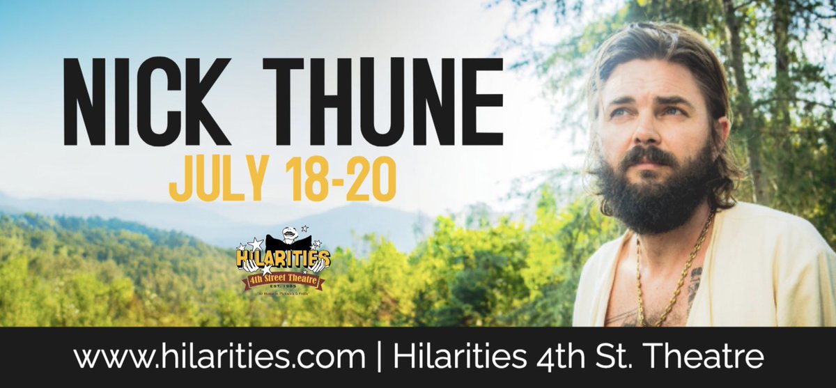 🚨JUST ANNOUNCED🚨 @nickthune will be at Pickwick & Frolic July 18-20! 🎟: hilarities.com/events/94876