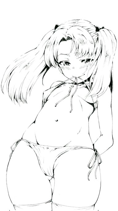 #気温が高いので気が早いが水着絵が見たい 