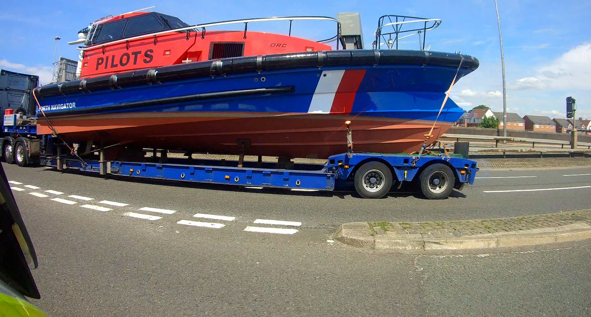 MerPolTraffic's tweet image. A pilot for a pilot today as #OpsBikes assisted with the safe transport of the #ForthNavigator @briggsmarine from M62 to the docks at #Liverpool. Thanks for your patience if you were caught in traffic to let the vessel safely through various junctions, to its final destination.