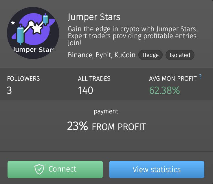 cryptorobotics's tweet photo. Want to trade on the #cryptocurrency market but do not have enough time? Try autofollowing on https://t.co/gouLSAlZTf
#Autofollowing is an automated trading based on signals from traders-analysts.
“Signals + robot” tool. Signals are provided by the analyst, the robot processes the signals and makes trades.
Easy setup, wide choice of risk strategies, 24/7 trading.