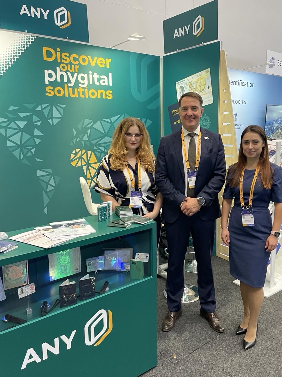 ANYPLC's tweet photo. ANY Team is pleased to welcome you at booth B11 at the ID4Africa exhibition in Cape Town!
Stop by and discover our latest phygital solutions.
#ANYTeam #ID4Africa2024 #ID4Africa #securityprinting #digital #phygital https://t.co/VIAi3bk86q