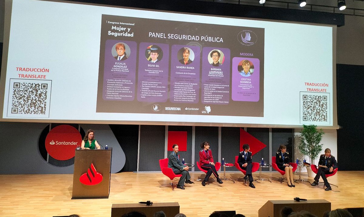 Hoy hemos estado en el I Congreso Internacional Mujer y Seguridad👩‍💻 con el objetivo de impulsar y visibilizar el papel de la mujer dentro del sector🌐

Una iniciativa que ha reunido a grandes referentes del sector público, privado y talento joven🌎

Ha sido un auténtico placer💙