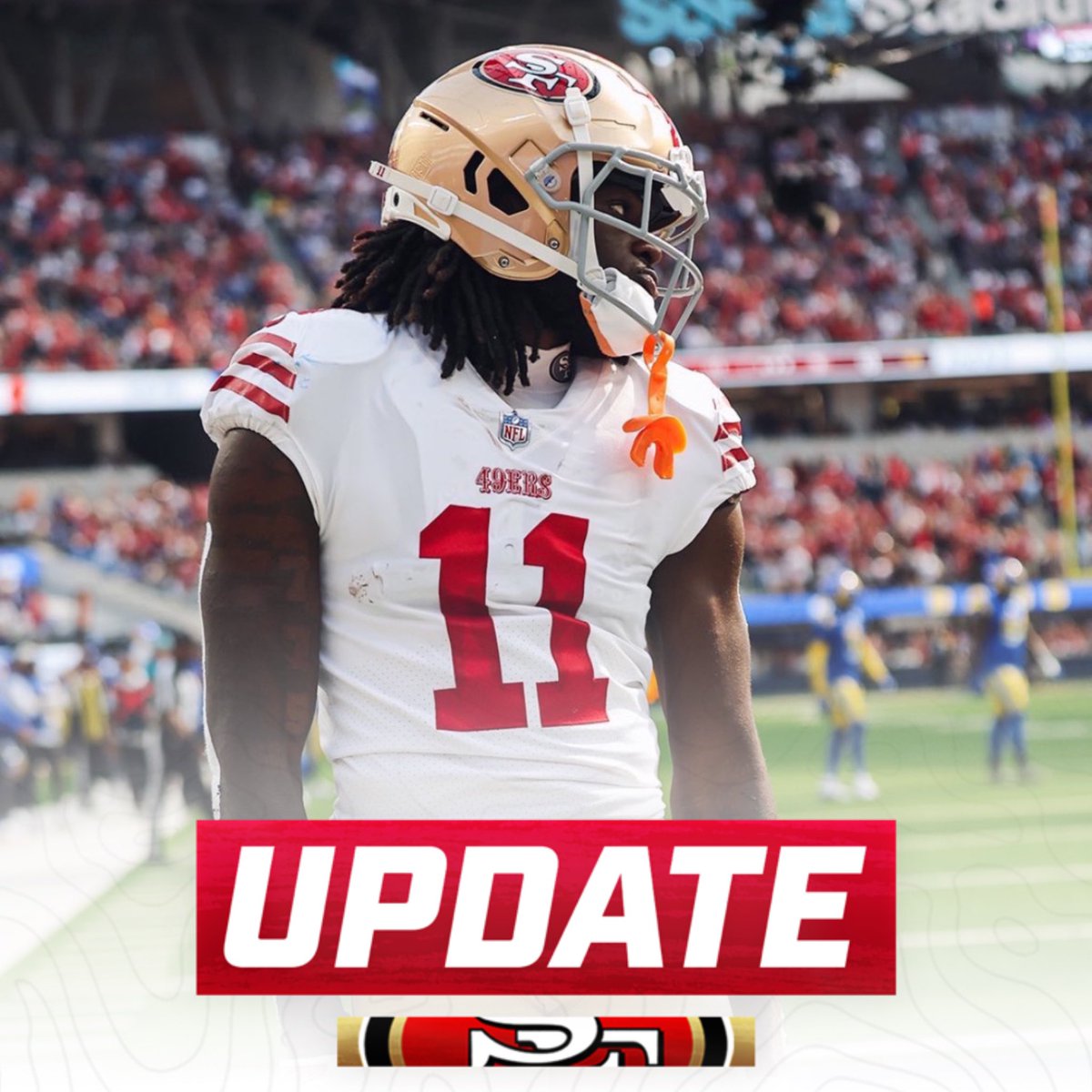 The #49ers are reportedly not close on an agreement for a contract extension with Brandon Aiyuk and he is not expected to show up for voluntary workouts.

In addition, there has not been any trade requests made by Brandon Aiyuk’s camp at this time Via @MikeGarafolo