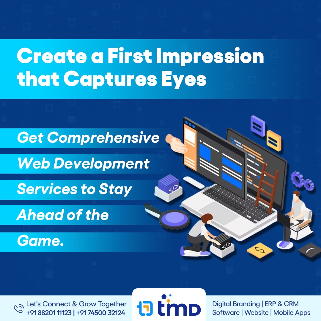 Create a first impression that captures eyes with our comprehensive web development services, designed to keep you ahead of the game.

Visit: timdtech.com

#digitalmarketing #webdesign #WebDevelopment #TimD #TimDigital #kolkata #DigitalizeYourGoal #LetsGrowTogether