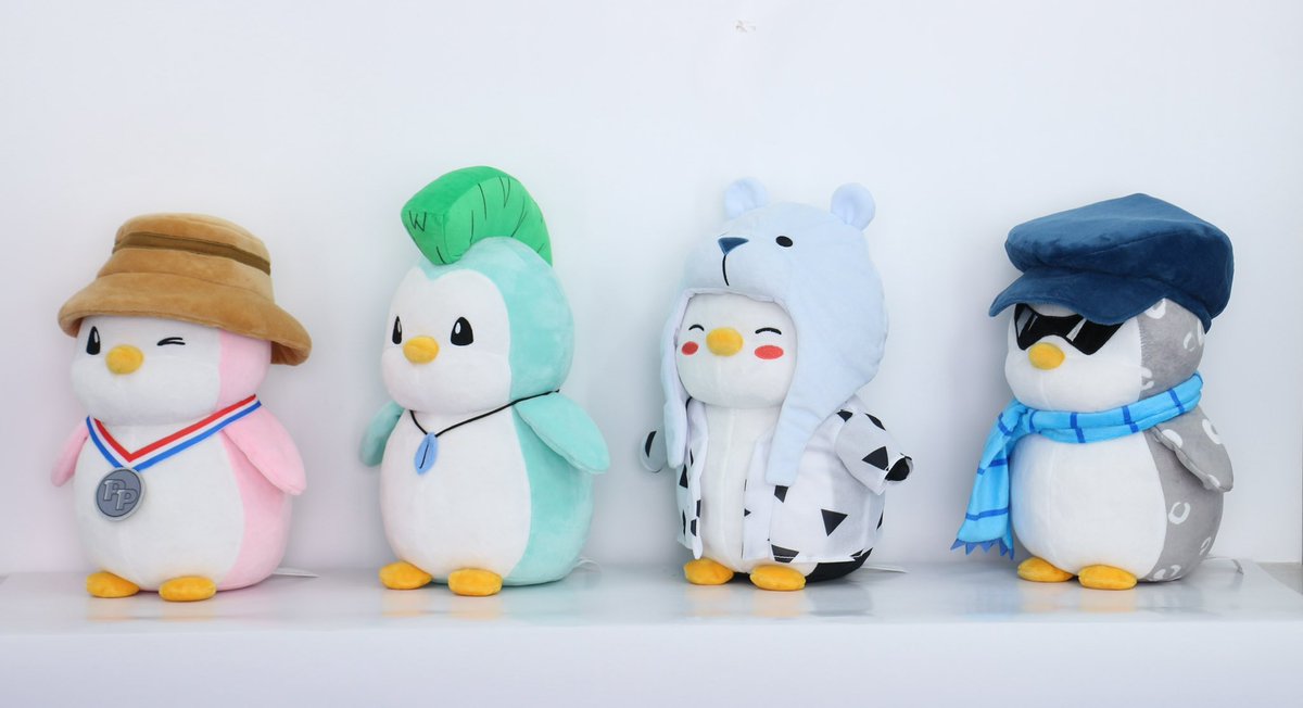 official 2.0 design of the Pudgy Penguins plushies 

rolling these out at amusement parks worldwide, eventually making their way towards retail with some new characters of course 

ngl trying to make the plushies cuter was a huge challenge, I think we did it
